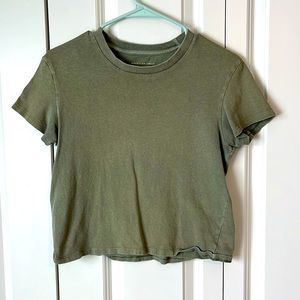 Green American Eagle crop top